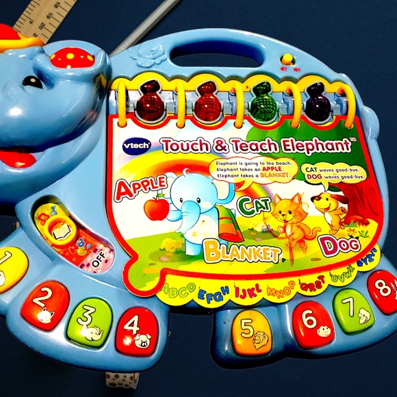 VTech Touch and Teach Elephant Book , BlueLearning/Educational Toy - Picture 5 of 11